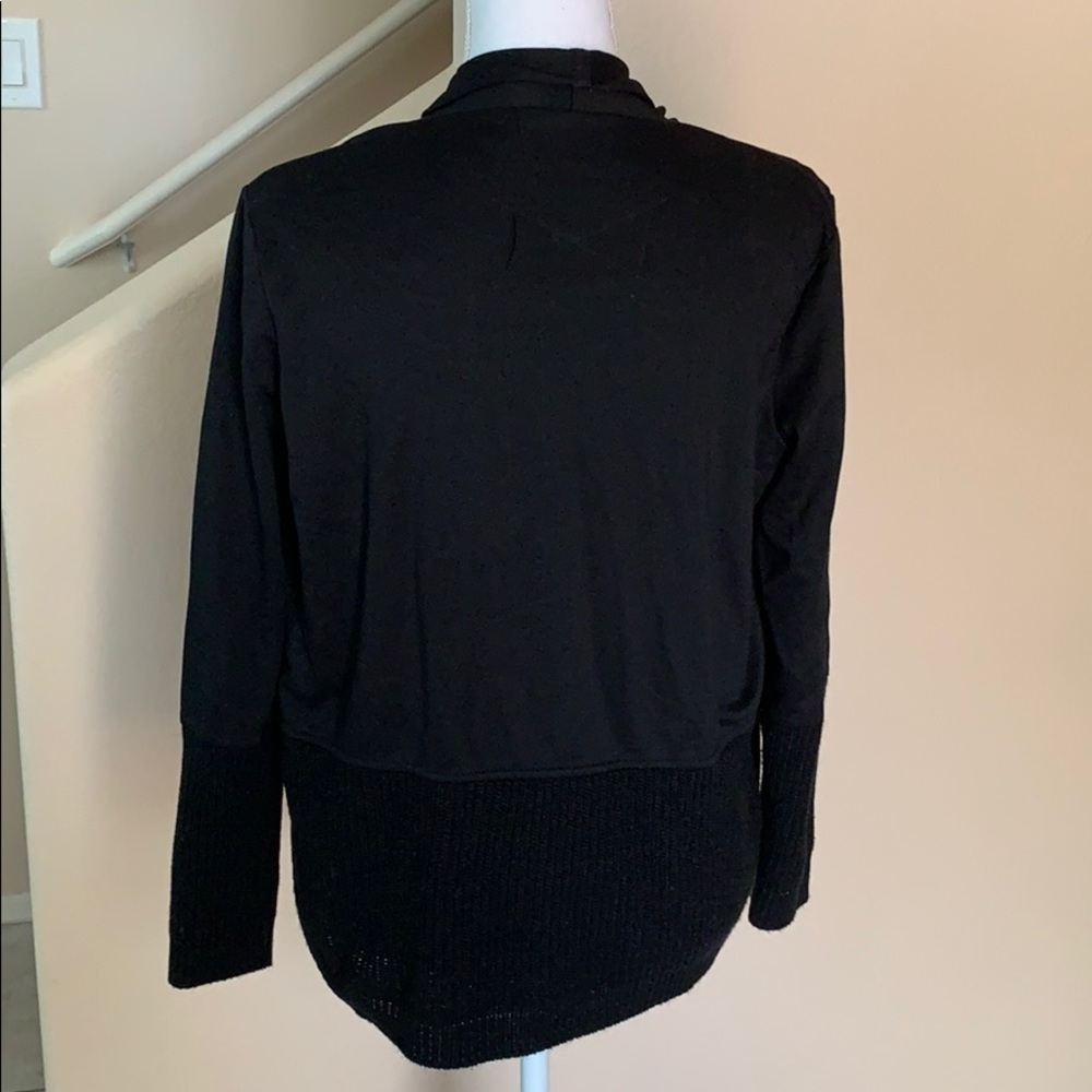 Zara mixed media shawl collar jacket - Picture 6 of 11